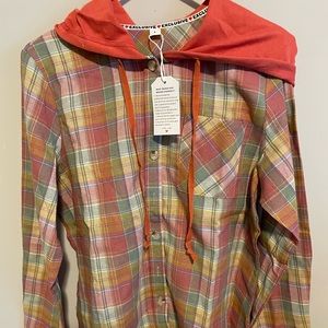 Exclusive Brand, Women’s Large Flannel Hoodie